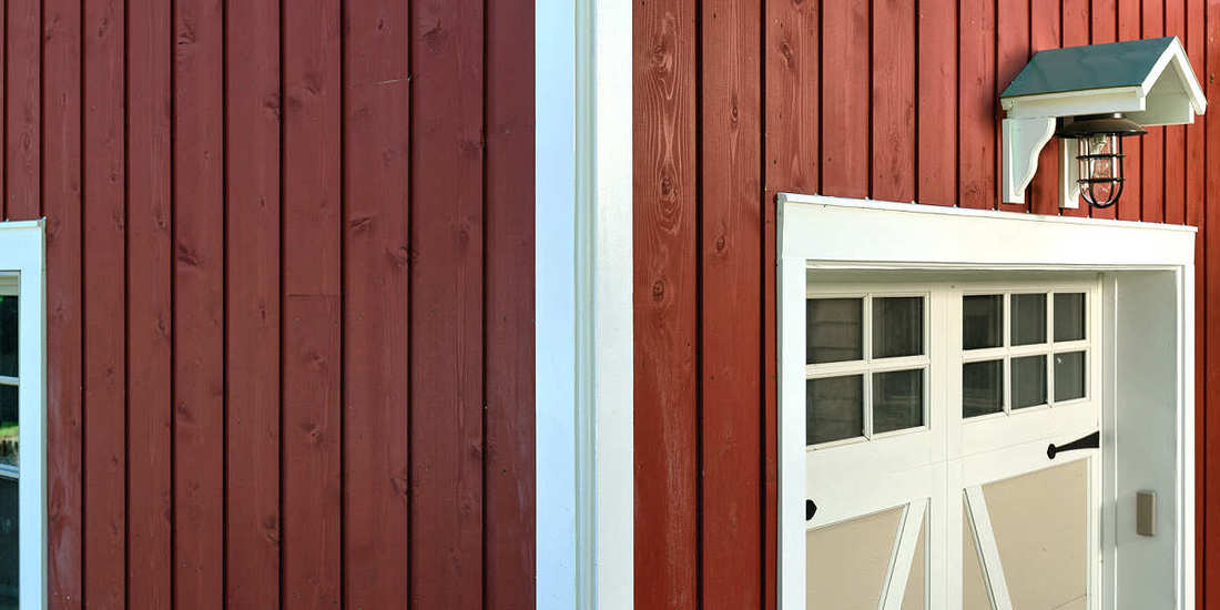 PAINTED SIDING 1x10 CHANNEL RUSTIC LAP CEDAR MILL SELECT - FACTORY PRIME PAINT BARN RED HOME IN KENTUCKY