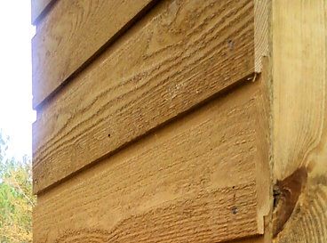 Channel Rustic Siding wall profile close-up